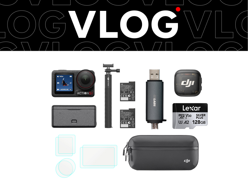 Osmo Action 5 Pro Vlog Bundle (DJI Mic 3)